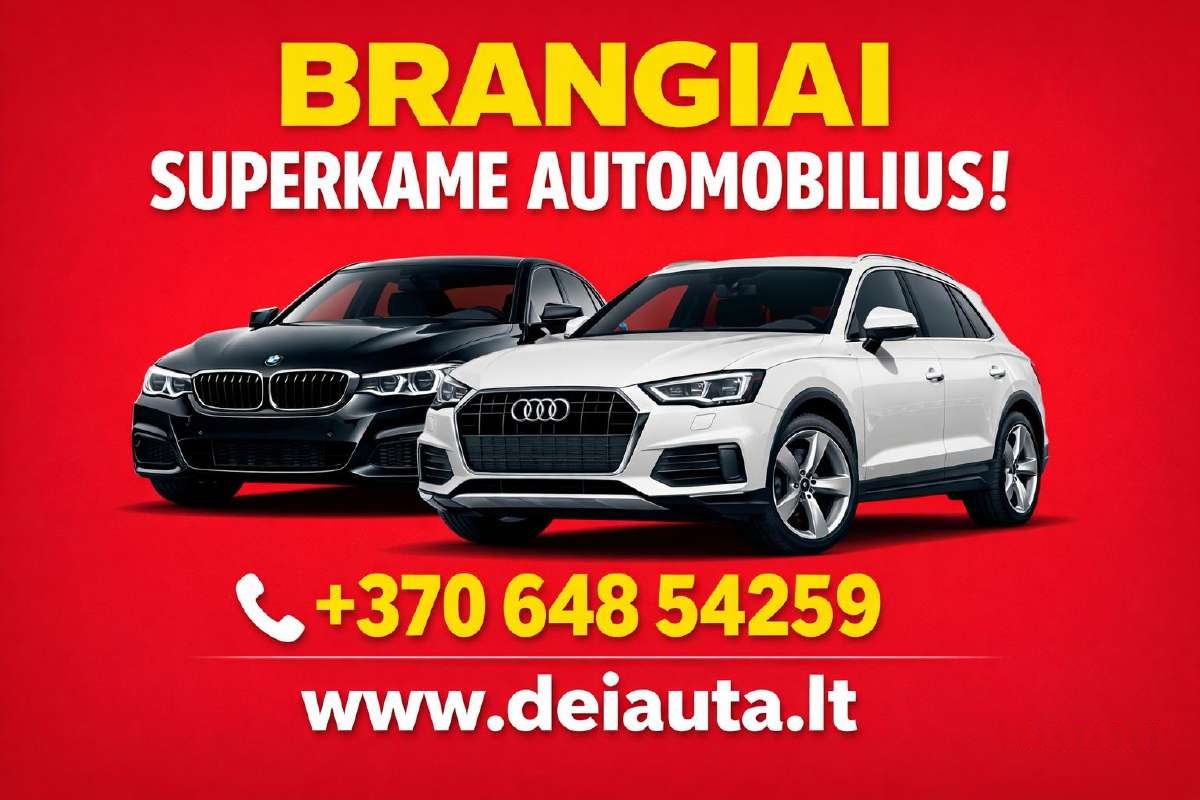 Patikimas automobiliu supirkimas visoje Lietuvoje